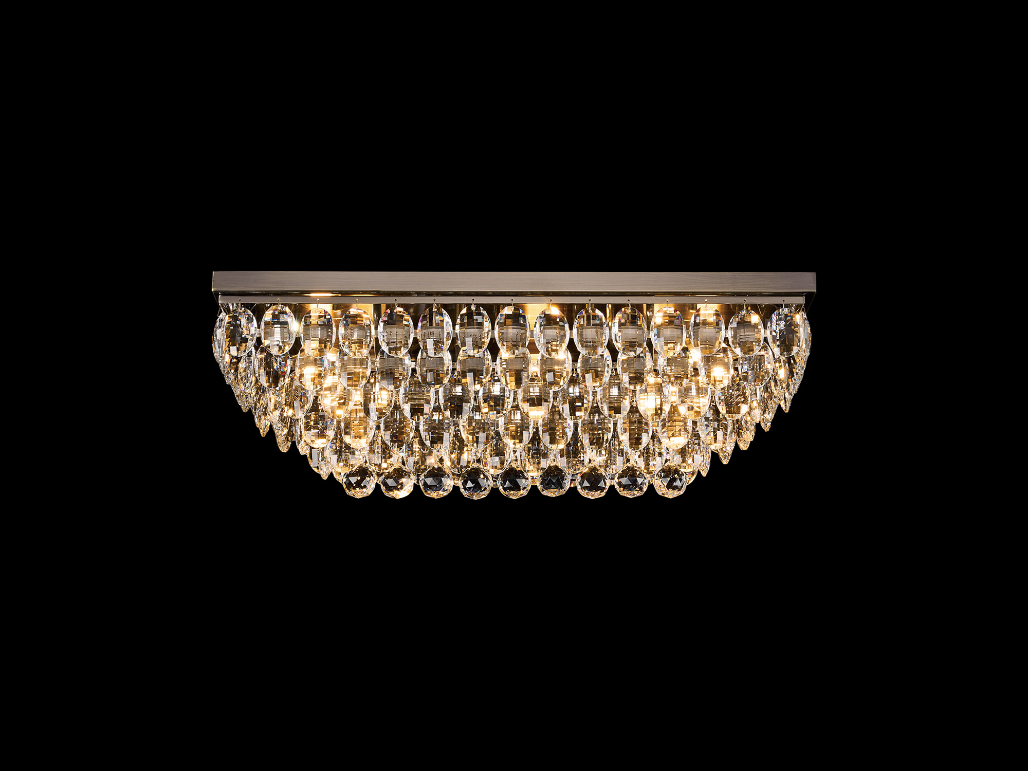 IL32826AB  Coniston Linear Flush Ceiling 5 Light Antique Brass